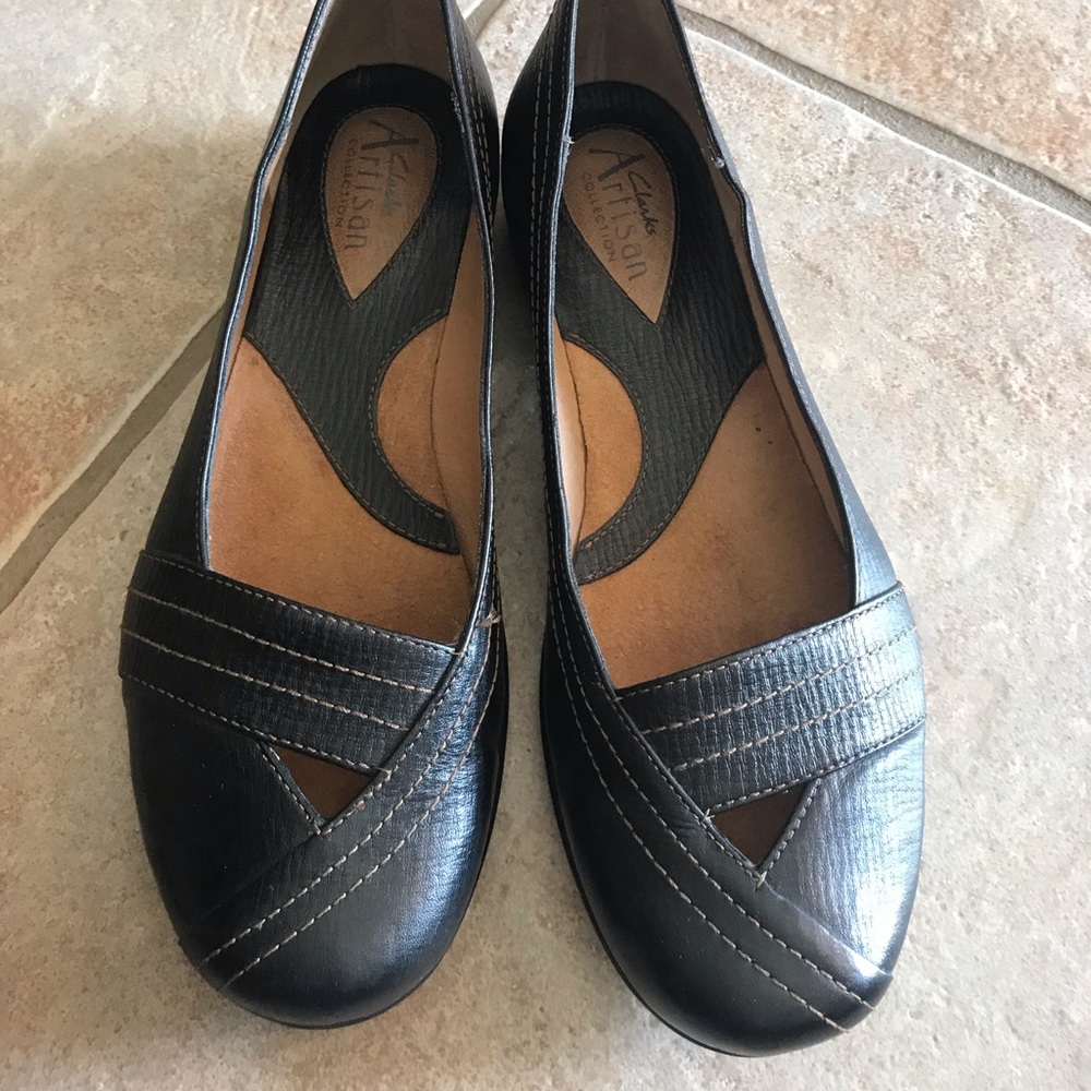 Clark’s Artisan Black Flats